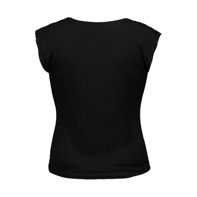 Jholie London Jersey Boat Neck Tee, Black, Small